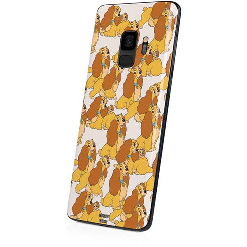 Disney Lady & The Tramp Lady Pattern Galaxy S9 Skin