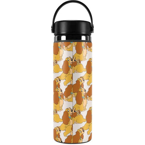 Disney Lady & The Tramp Lady Pattern Hydro Flask 20oz Wide Mouth Skin