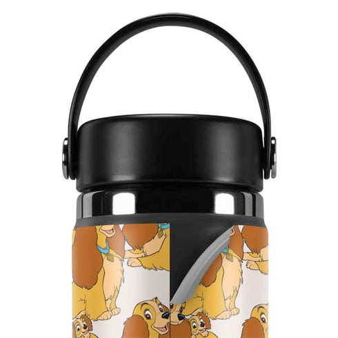 Disney Lady & The Tramp Lady Pattern Hydro Flask 20oz Wide Mouth Skin