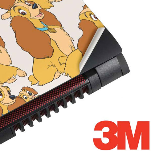 Disney Lady & The Tramp Lady Pattern Dell Inspiron Skin