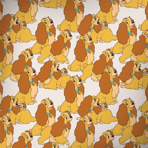 Disney Lady & The Tramp Lady Pattern Dell Inspiron Skin