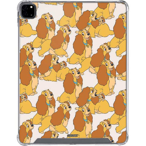 Disney Lady & The Tramp Lady Pattern iPad Pro 12.9in (2020) Clear Case