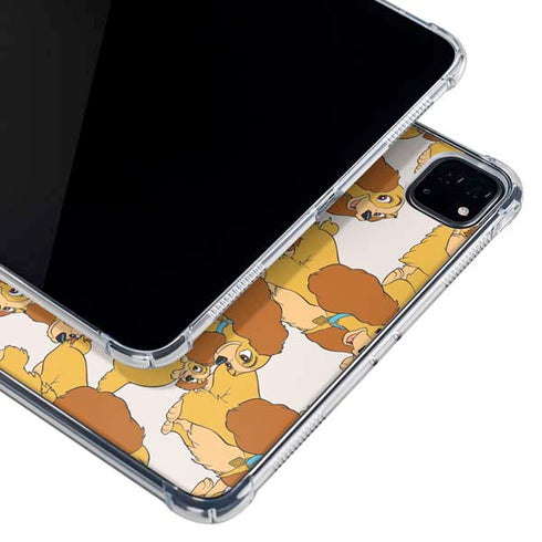 Disney Lady & The Tramp Lady Pattern iPad Pro 12.9in (2020) Clear Case