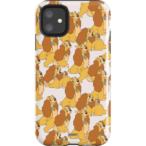 Disney Lady & The Tramp Lady Pattern iPhone 11 Impact Case