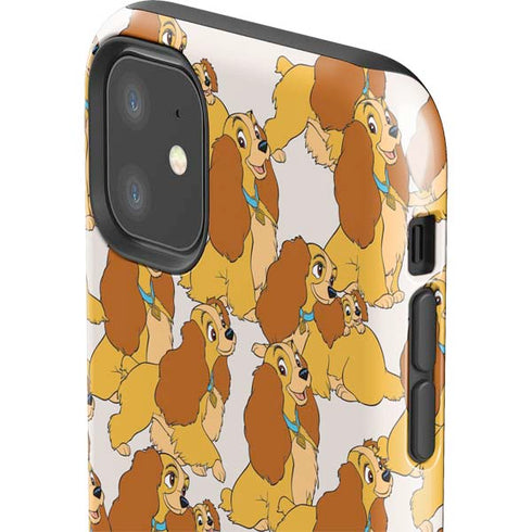 Disney Lady & The Tramp Lady Pattern iPhone 11 Impact Case