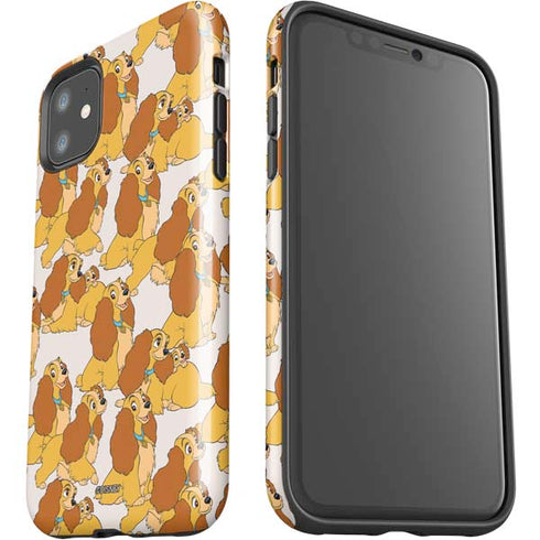 Disney Lady & The Tramp Lady Pattern iPhone 11 Impact Case