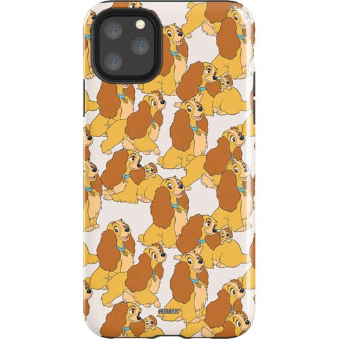 Disney Lady & The Tramp Lady Pattern iPhone 11 Pro Max Impact Case