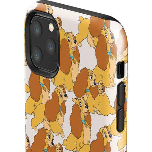 Disney Lady & The Tramp Lady Pattern iPhone 11 Pro Max Impact Case