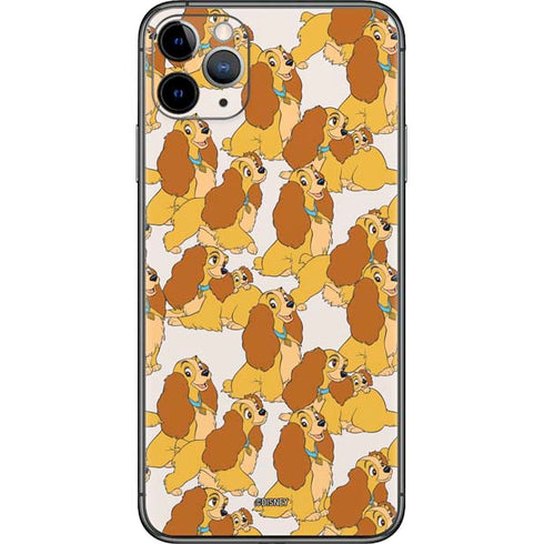 Disney Lady & The Tramp Lady Pattern iPhone 11 Pro Max Skin