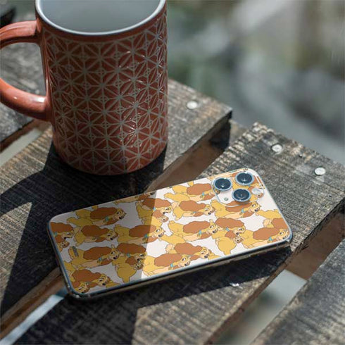 Disney Lady & The Tramp Lady Pattern iPhone 11 Pro Skin