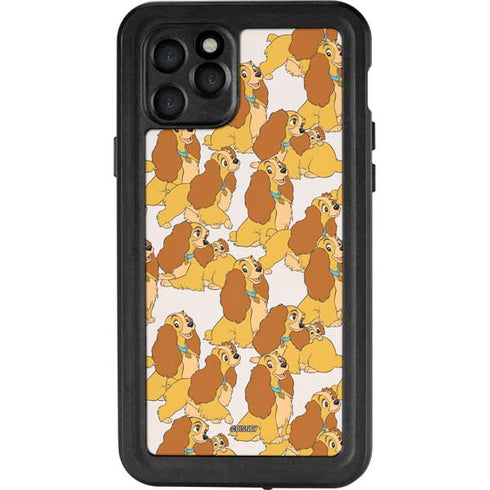 Disney Lady & The Tramp Lady Pattern iPhone 11 Pro Waterproof Case