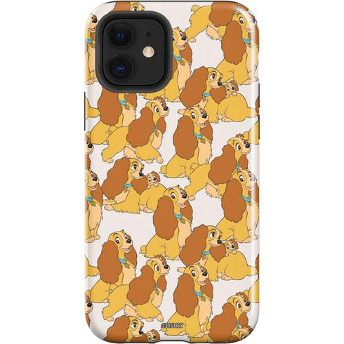 Disney Lady & The Tramp Lady Pattern iPhone 12 Impact Case