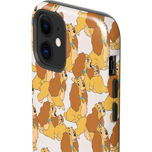 Disney Lady & The Tramp Lady Pattern iPhone 12 Impact Case
