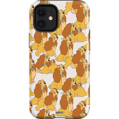 Disney Lady & The Tramp Lady Pattern iPhone 12 Mini Impact Case