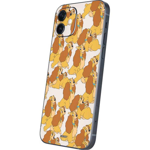 Disney Lady & The Tramp Lady Pattern iPhone 12 Mini Skin