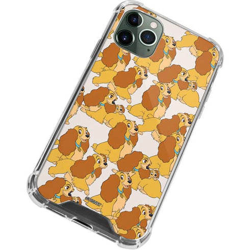 Disney Lady & The Tramp Lady Pattern iPhone 12 Pro Clear Case