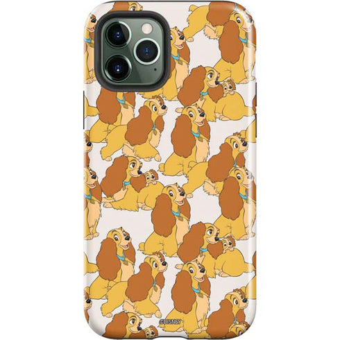 Disney Lady & The Tramp Lady Pattern iPhone 12 Pro Impact Case