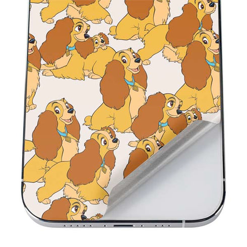 Disney Lady & The Tramp Lady Pattern iPhone 12 Pro Skin
