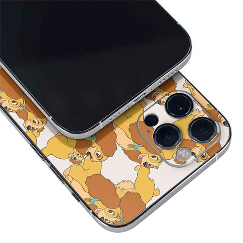 Disney Lady & The Tramp Lady Pattern iPhone 12 Pro Skin