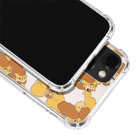 Disney Lady & The Tramp Lady Pattern iPhone 14 Plus Clear Case
