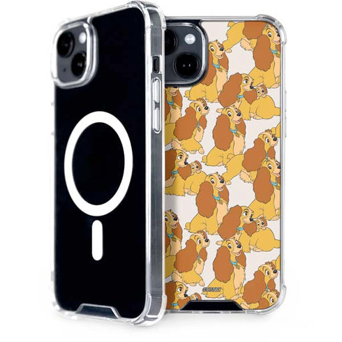 Disney Lady & The Tramp Lady Pattern iPhone 14 Plus MagSafe Case