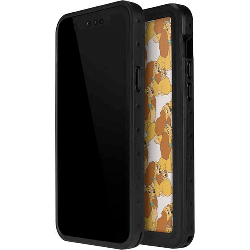 Disney Lady & The Tramp Lady Pattern iPhone 15 Waterproof Case