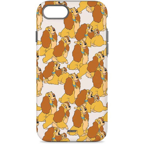 Disney Lady & The Tramp Lady Pattern iPhone 8 Pro Case