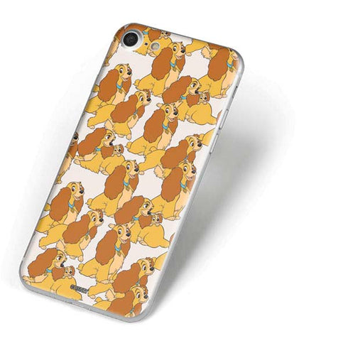 Disney Lady & The Tramp Lady Pattern iPhone 8 Skin
