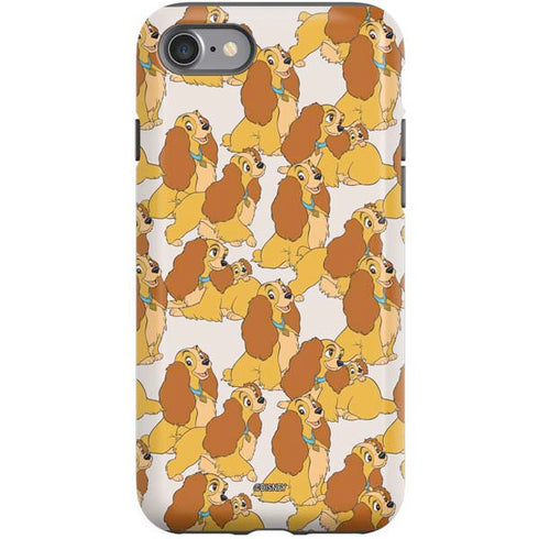 Disney Lady & The Tramp Lady Pattern iPhone SE (2nd & 3rd Gen) Pro Case