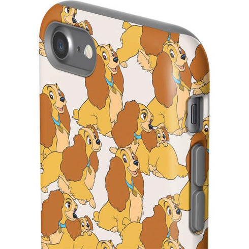 Disney Lady & The Tramp Lady Pattern iPhone SE (2nd & 3rd Gen) Pro Case