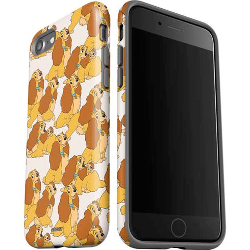 Disney Lady & The Tramp Lady Pattern iPhone SE (2nd & 3rd Gen) Pro Case