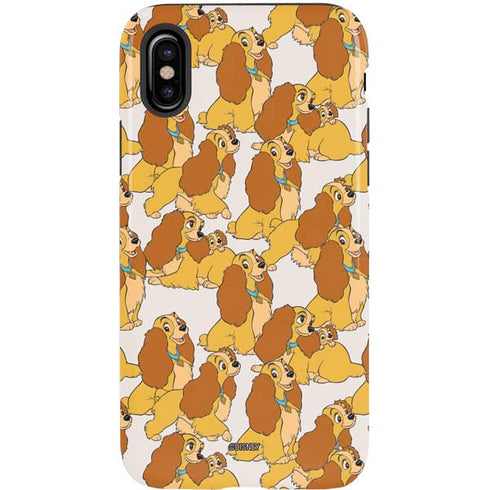 Disney Lady & The Tramp Lady Pattern iPhone X Pro Case