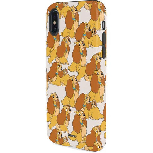 Disney Lady & The Tramp Lady Pattern iPhone X Pro Case