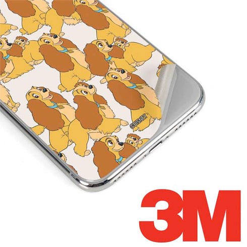 Disney Lady & The Tramp Lady Pattern iPhone XR Skin