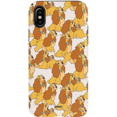 Disney Lady & The Tramp Lady Pattern iPhone XS Pro Case