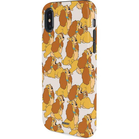 Disney Lady & The Tramp Lady Pattern iPhone XS Pro Case