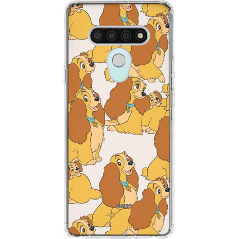 Disney Lady & The Tramp Lady Pattern LG Stylo 6 Clear Case