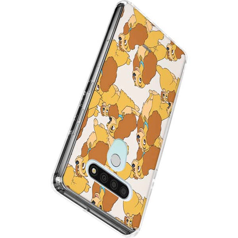 Disney Lady & The Tramp Lady Pattern LG Stylo 6 Clear Case