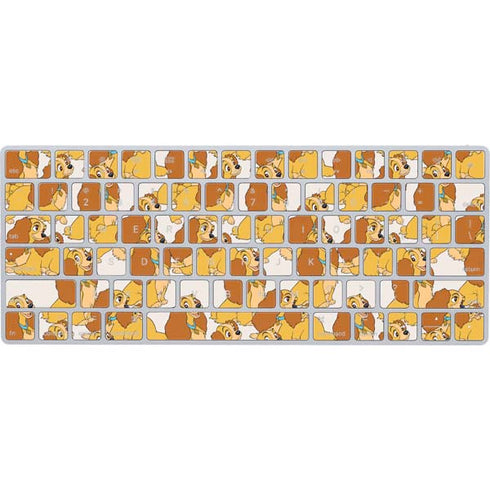 Disney Lady & The Tramp Lady Pattern Magic Keyboard Skin