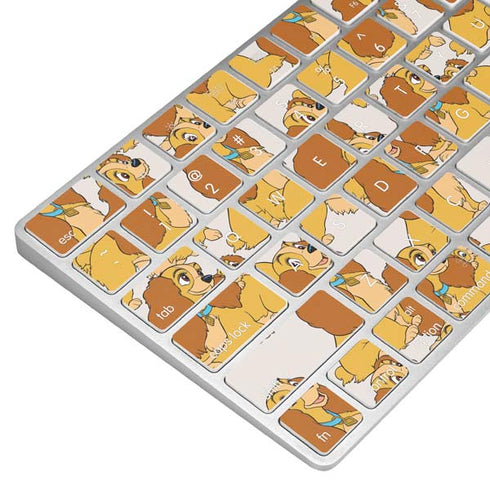 Disney Lady & The Tramp Lady Pattern Magic Keyboard Skin