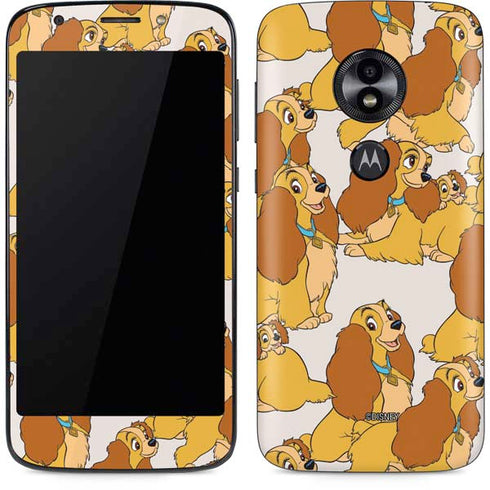 Disney Lady & The Tramp Lady Pattern Moto E5 Play Skin