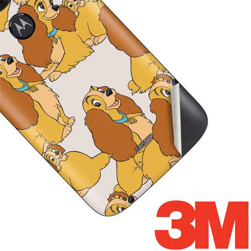 Disney Lady & The Tramp Lady Pattern Moto E5 Play Skin