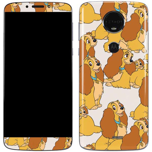 Disney Lady & The Tramp Lady Pattern Moto E5 Plus Skin
