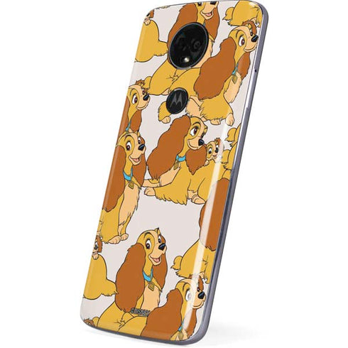 Disney Lady & The Tramp Lady Pattern Moto E5 Plus Skin