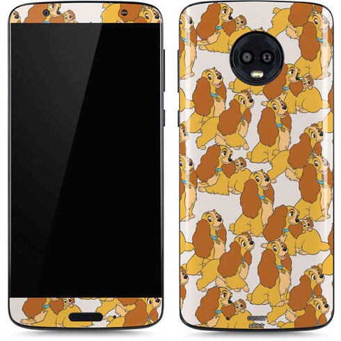 Disney Lady & The Tramp Lady Pattern Moto G6 Skin