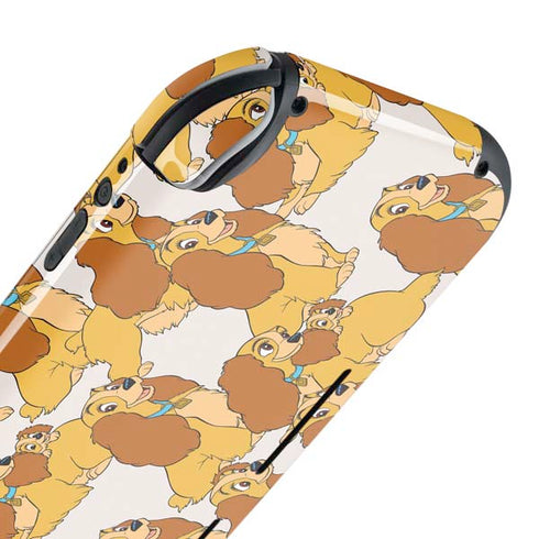 Disney Lady & The Tramp Lady Pattern Nintendo Switch Lite Skin