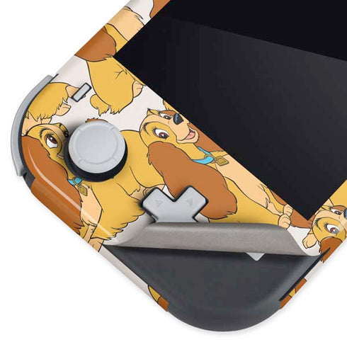 Disney Lady & The Tramp Lady Pattern Nintendo Switch Lite Skin