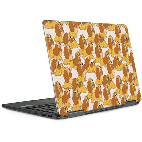 Disney Lady & The Tramp Lady Pattern Notebook 9 Pro 13in (2017) Skin