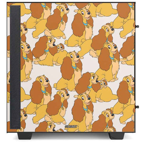 Disney Lady & The Tramp Lady Pattern NZXT H510 Compact ATX Mid-Tower Case Skin