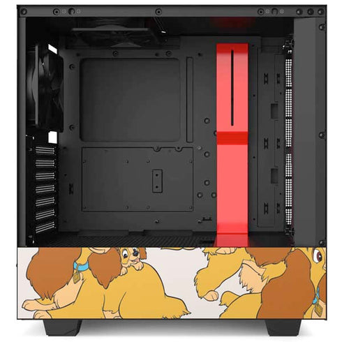 Disney Lady & The Tramp Lady Pattern NZXT H510 Compact ATX Mid-Tower Case Skin